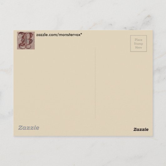 Brief B Briefkaart (Achterkant)