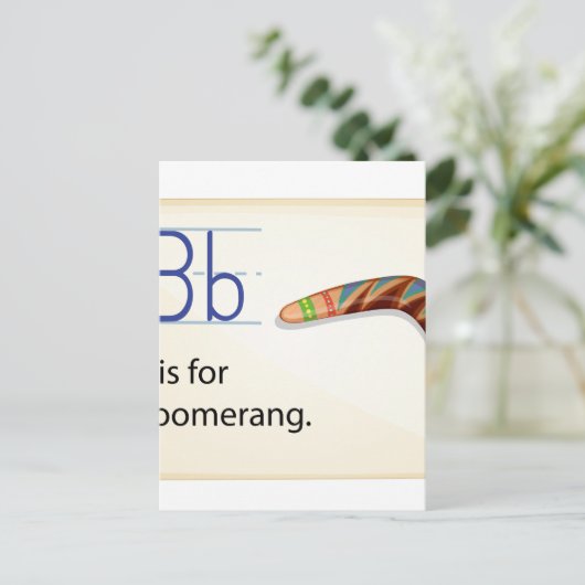 Brief B Briefkaart (Staand voorkant)