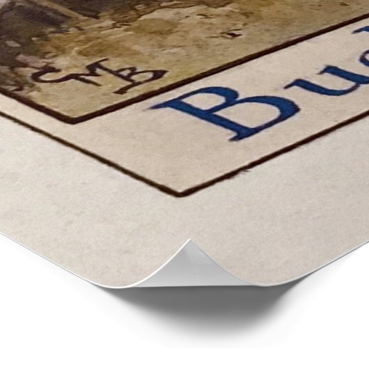 Brief B - Bugle - van Cicely Mary Barker Poster (Hoek)