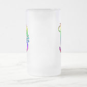 BRIEF B. COLORFUL FLORAL MONOGRAM MATGLAS BIERPUL (Center)