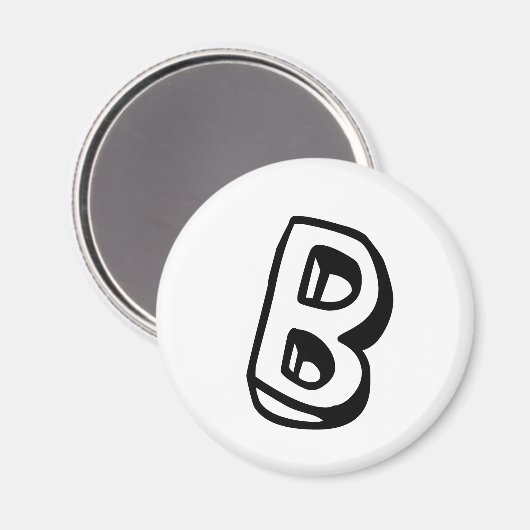 Brief B Magneet (Voorkant / Achterkant)