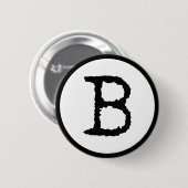 Brief B Ronde Button 5,7 Cm (Voorkant /achterkant)