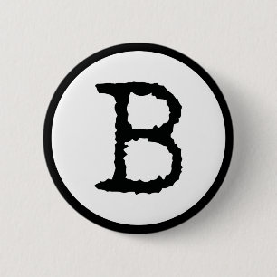 Brief B Ronde Button 5,7 Cm