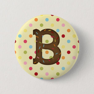 Brief B Ronde Button 5,7 Cm
