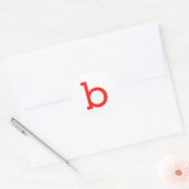 Brief B Ronde Sticker (Envelop)