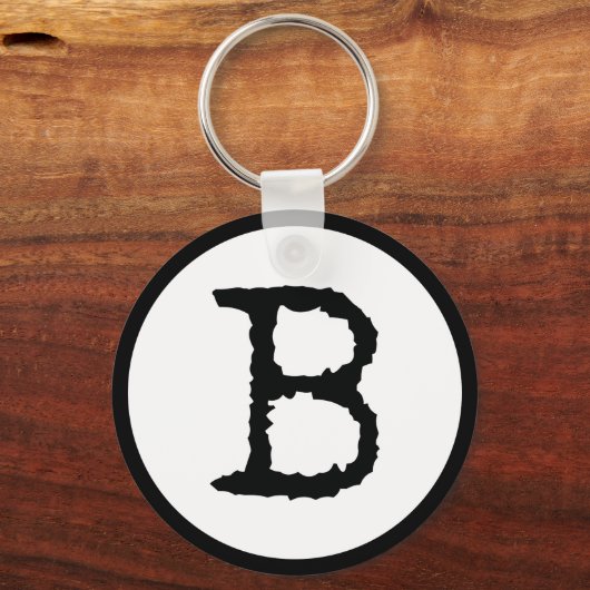 Brief B Sleutelhanger (Voorkant)