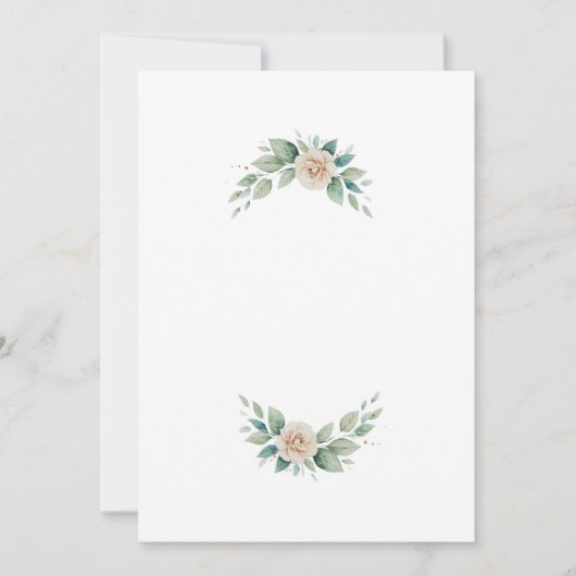 brief bloemen kaart (Voorkant)