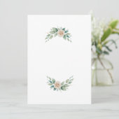 brief bloemen kaart (Staand voorkant)