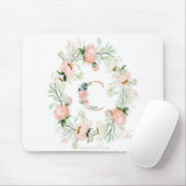 Brief C Aangepaste Floral Muismat (Met muis)