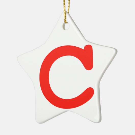 Brief c keramisch ornament (Links)