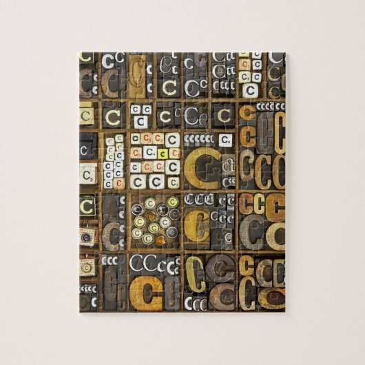 Brief C Legpuzzel (Verticaal)