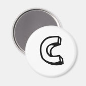 Brief C Magneet (Voorkant / Achterkant)