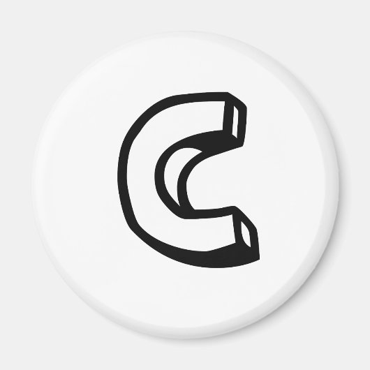 Brief C Magneet (Voorkant)