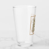 BRIEF C MONOGRAM Beauful Wedding New Home Gift Glas (Rechts)