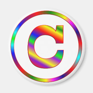 Brief C Regenboog Magneet