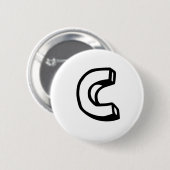 Brief C Ronde Button 5,7 Cm (Voorkant /achterkant)