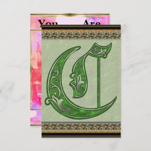 Brief C Uitnodiging (Voorkant / Achterkant)