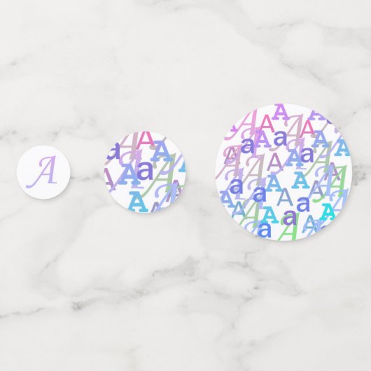 Brief Confetti "A" (Achterkanten)