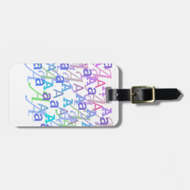 Brief Confetti "A" Bagagelabel