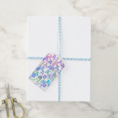 Brief Confetti "A" Cadeaulabel (Met Touw)