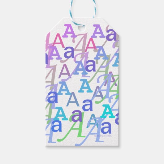 Brief Confetti "A" Cadeaulabel (Voorkant)