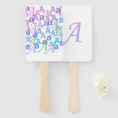 Brief Confetti "A" Handwaaier (Voorkant en achterkant)