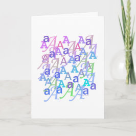 Brief Confetti "A" Kaart