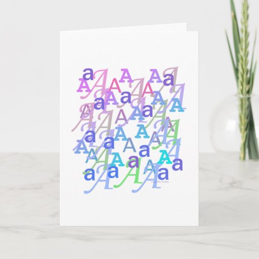 Brief Confetti "A" Kaart (Voorkant)