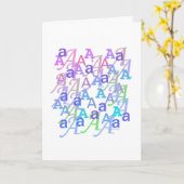 Brief Confetti "A" Kaart (Gele Bloem)