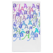 Brief Confetti "A" Klein Cadeauzakje (Achterkant)