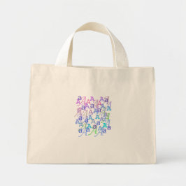 Brief Confetti "A" Mini Tote Bag