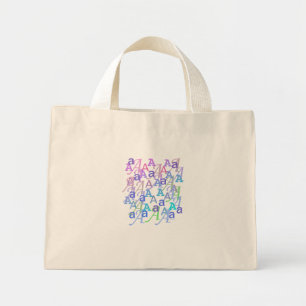 Brief Confetti "A" Mini Tote Bag
