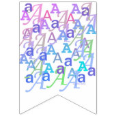 Brief Confetti "A" Vlaggetjes (Eerste vlag)