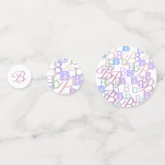 Brief Confetti "B" (Achterkanten)