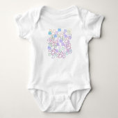 Brief Confetti "B" Baby romper (Voorkant)