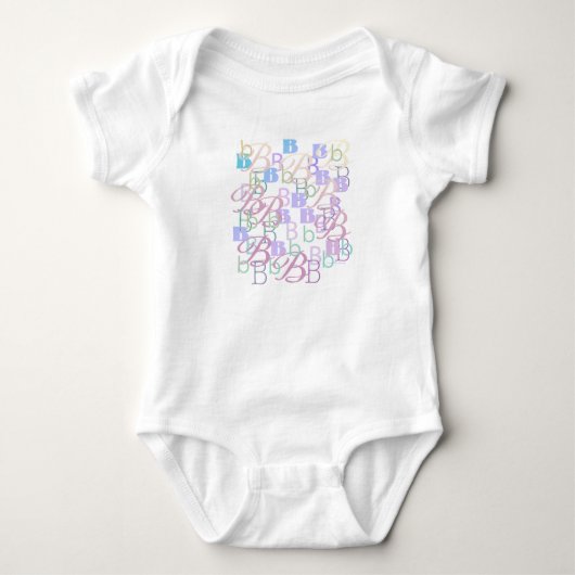 Brief Confetti "B" Baby romper (Voorkant)