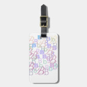 Brief Confetti "B" Bagagelabel (Voorkant verticaal)