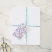 Brief Confetti "B" Cadeaulabel (Met Touw)