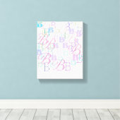 Brief Confetti "B" Canvas Afdruk (Insitu (Houten vloer))