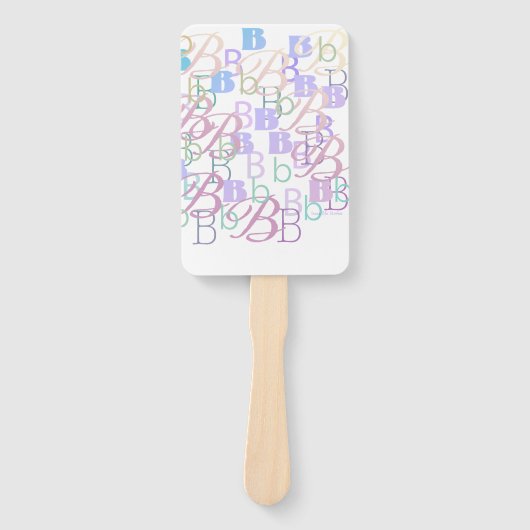 Brief Confetti "B" Handwaaier (Voorkant)