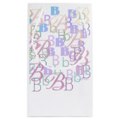 Brief Confetti "B" Klein Cadeauzakje (Achterkant)