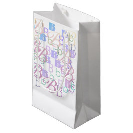 Brief Confetti "B" Klein Cadeauzakje
