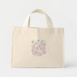 Brief Confetti "B" Mini Tote Bag