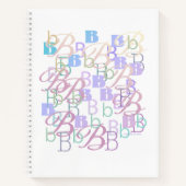 Brief Confetti "B" Notitieboek (Voorkant)
