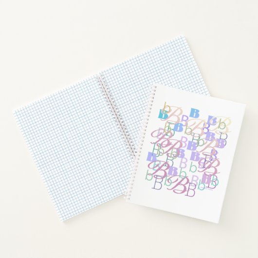 Brief Confetti "B" Notitieboek (Binnen)