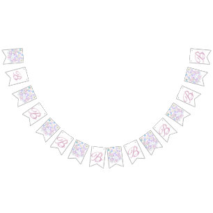 Brief Confetti "B" Vlaggetjes
