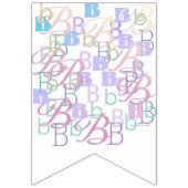 Brief Confetti "B" Vlaggetjes (Eerste vlag)