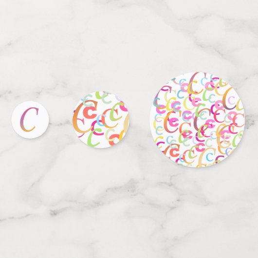 Brief Confetti "C" (Voorkanten)