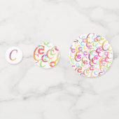 Brief Confetti "C" (Achterkanten)