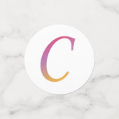 Brief Confetti "C" (Kleine voorkant)